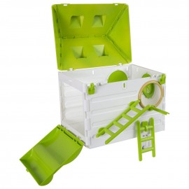 لانه عروس هلندی جاوا کلبه ای رنگ سبز