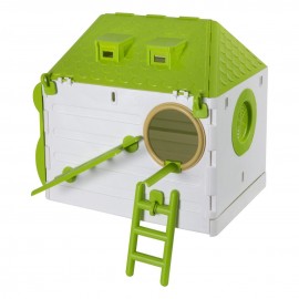 لانه عروس هلندی جاوا کلبه ای رنگ سبز