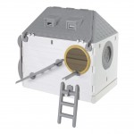 لانه عروس هلندی جاوا کلبه ای رنگ طوسی